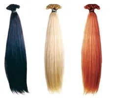 Haar Extensions in schwarz, blond und rot in Wien